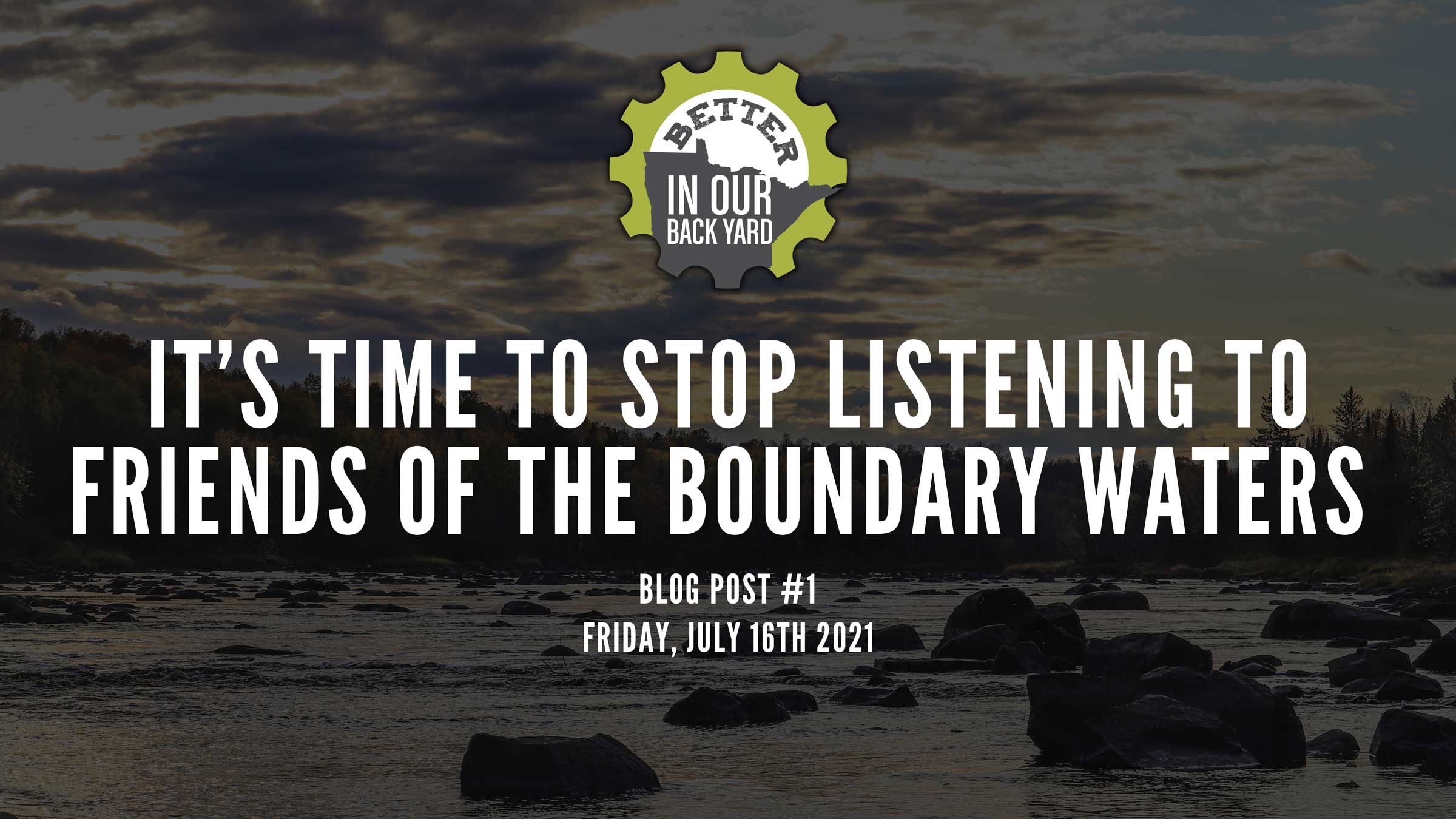 It’s time to stop listening to Friends of the Boundary Waters.
